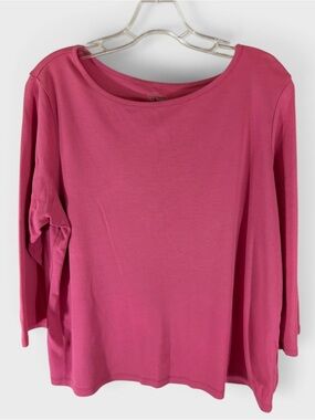 726 10/$50 L.L. Bean Pink Supimap Cotton Top